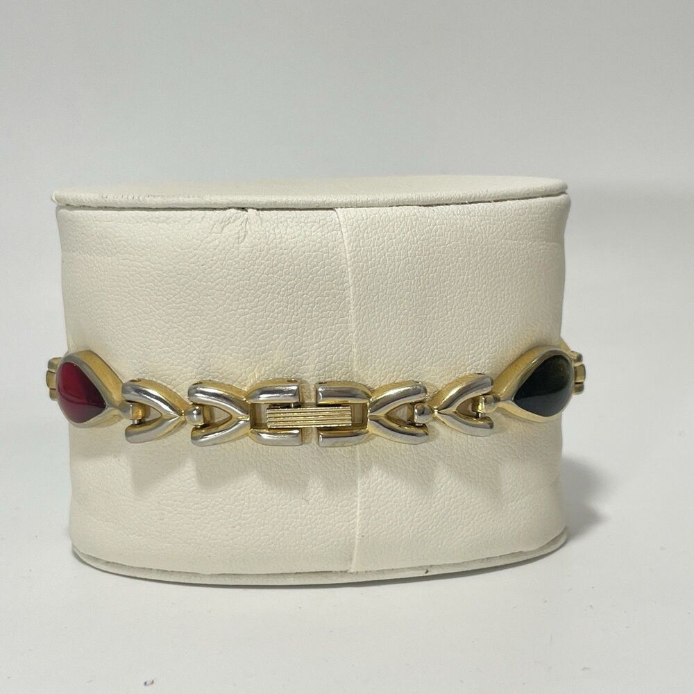 Gloria Vanderbilt Women’s Watch MOP Dial Teardrop Gem Band Quartz - Not Running - Picture 11 of 12